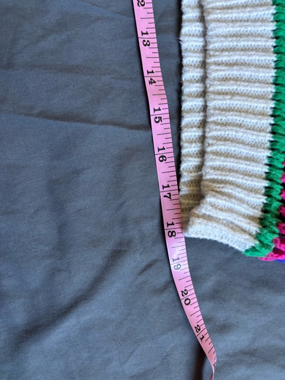 Vigoss Multicolor Striped Open-Knit V-Neck Cardigan - Picture 15 of 15